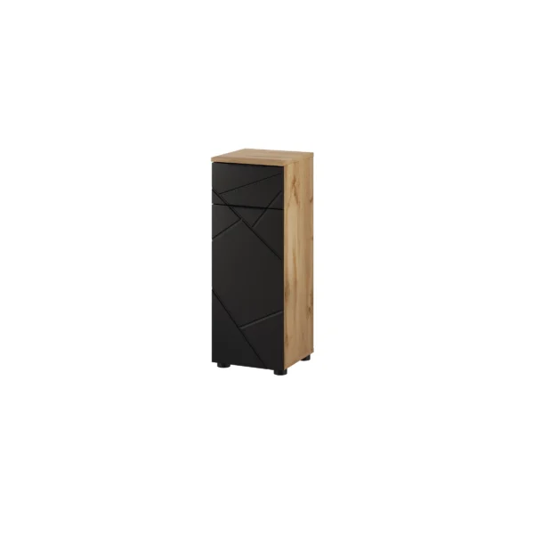 Koupelnová skříňka Mazi 45 30 cm dub Wotan/černá