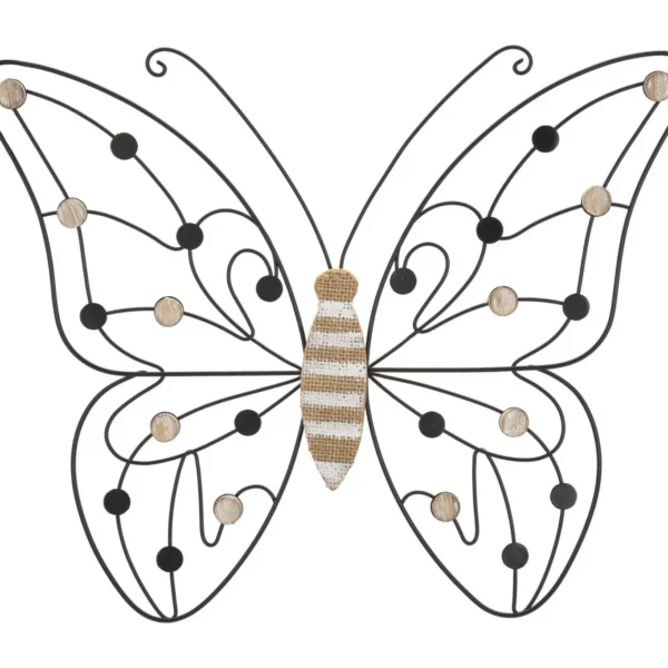 Kovová nástenná dekorácia Butterfly 33