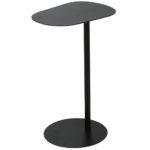 Kovový odkladací stolík Reto 53 cm čierny
