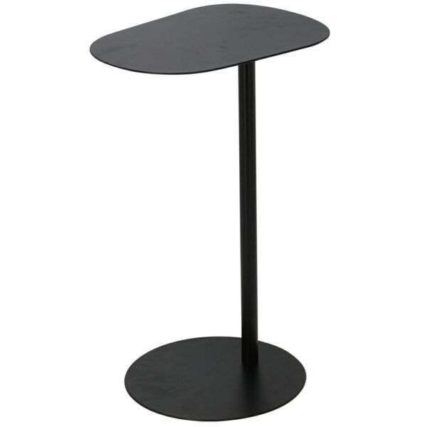 Kovový odkladací stolík Reto 53 cm čierny