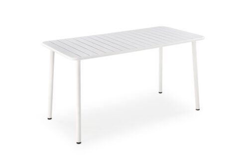 Kovový záhradný stôl Bosco 140 cm biely Kovový záhradný stôl Bosco 140 cm biely