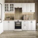 Kuchynská linka Elisia 240 cm biela/dub sonoma