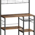 Kuchynský regál Vasagle Shelfy hnedý/čierny