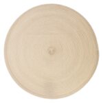 Kulaté prostírání Braid 38 cm béžové