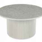 Kulatý konferenční stolek ROMA 80 cm šedý