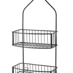 Kúpeľňová polička CARL BLACK 15x56 cm čierna