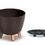 Květináč LAMIAL ECO WOOD kávový