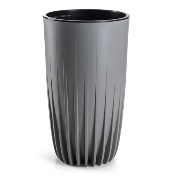 Kvetináč STRIPPED ECO II 30 cm sivý