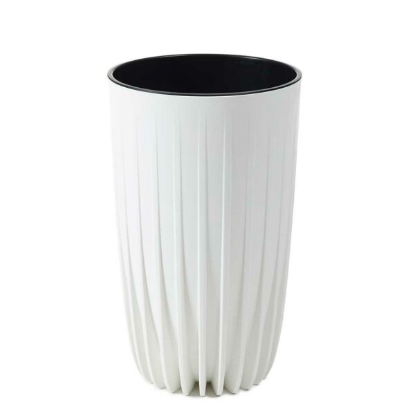 Kvetináč STRIPPED Eco 25x42 cm biely