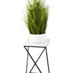 Kvetinový stojan LOFT III 40 cm čierny/biely
