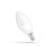 LED žárovka SVÍČKA E-14 230V 8W CW WOJ+14222 studená bílá