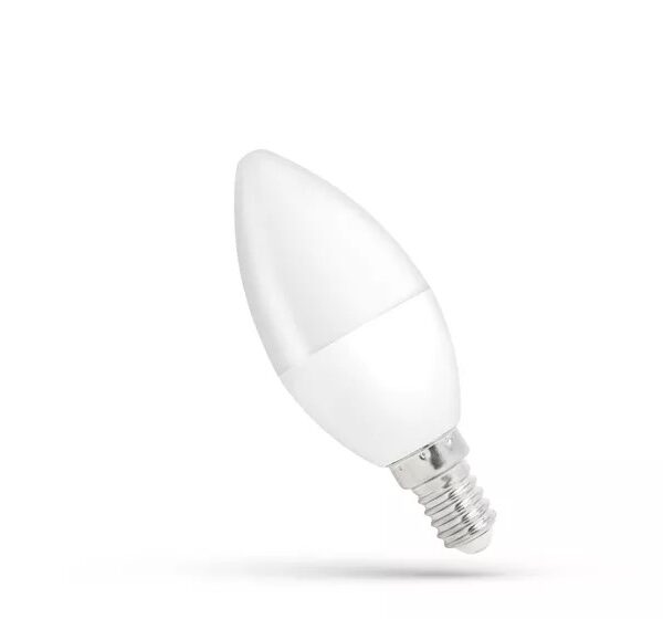 LED žárovka SVÍČKA E-14 230V 8W CW WOJ+14222 studená bílá