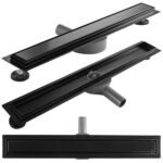 Lineárny odtokový žľab Rea Neox Pro 80 cm čierny