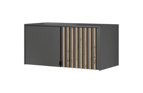 Nástavec na skříň Nelly 105 cm grafit/dub artisan Nástavec na skříň Nelly 105 cm grafit/dub artisan