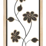 Nástenná dekorácia Girish B 60 cm čierna/hnedá