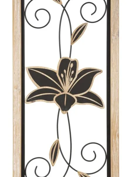 Nástenná dekorácia Koman B 60 cm hnedá/čierna