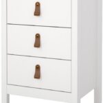 Nočný stolík Realty 44 cm biely