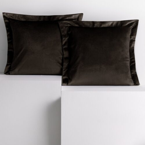 Obliečky na vankúše AmeliaHome Velvet Side tmavohnedé Obliečky na vankúše AmeliaHome Velvet Side tmavohnedé