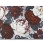 Obraz Flower Darkback 120x60 cm červeno-biely