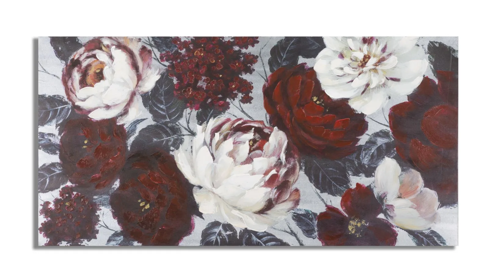 Obraz Flower Darkback 120x60 cm červeno-biely Obraz Flower Darkback 120x60 cm červeno-biely