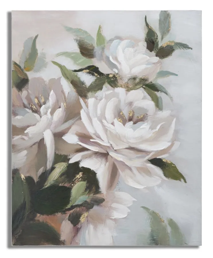 Obraz Flower & Leaf 80x100 cm biely Obraz Flower & Leaf 80x100 cm biely