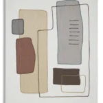 Obraz Paint B 80x100 cm sivo-béžový