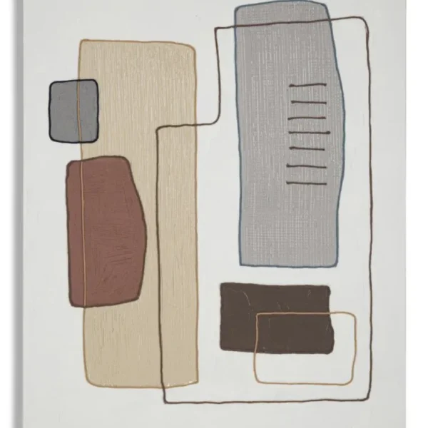 Obraz Paint B 80x100 cm sivo-béžový