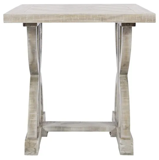 Odkladací stolík Avola 61 cm z masívu svetlohnedý