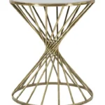 Odkladací stolík Hypnos 50 cm zlatý