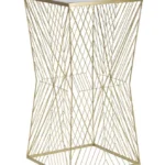 Odkladací stolík Lines 50 cm zlatý