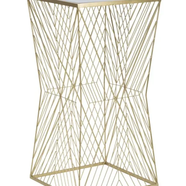Odkladací stolík Lines 50 cm zlatý