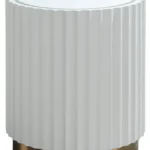 Odkladací stolík Stilig ST708 45 cm zlatý/biely