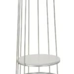 Odkladací stolík Towery 40 cm strieborný