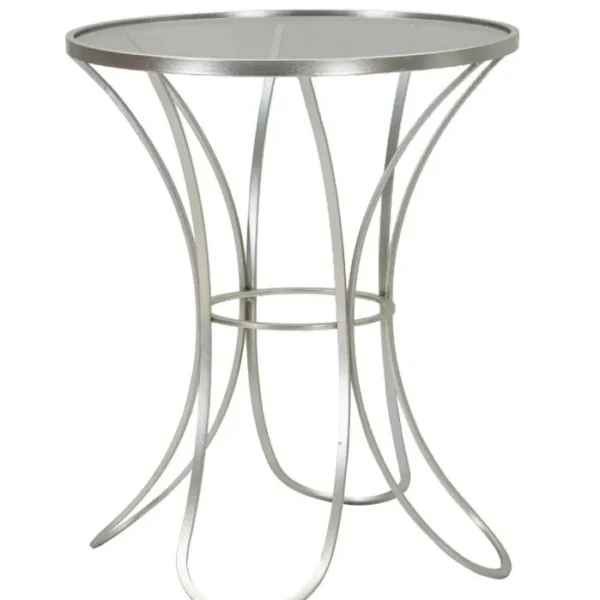Odkladací stolík Trixy 56 cm strieborný