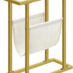 Odkladací stolík Vasagle Fido 40 cm zlatý/číry