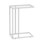 Odkladací stolík Vasagle Rivet 30 cm číry/biely