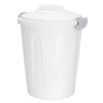 Odpadkový kôš 23L s vekom biely