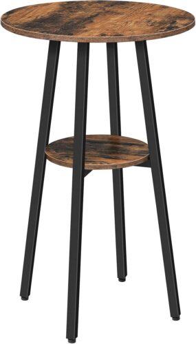 Okrúhly barový stôl Vasagle Obri 55 cm hnedý/čierny Okrúhly barový stôl Vasagle Obri 55 cm hnedý/čierny