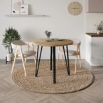 Okrúhly jedálenský stôl Houseland Xana 90 cm dub Castello medový