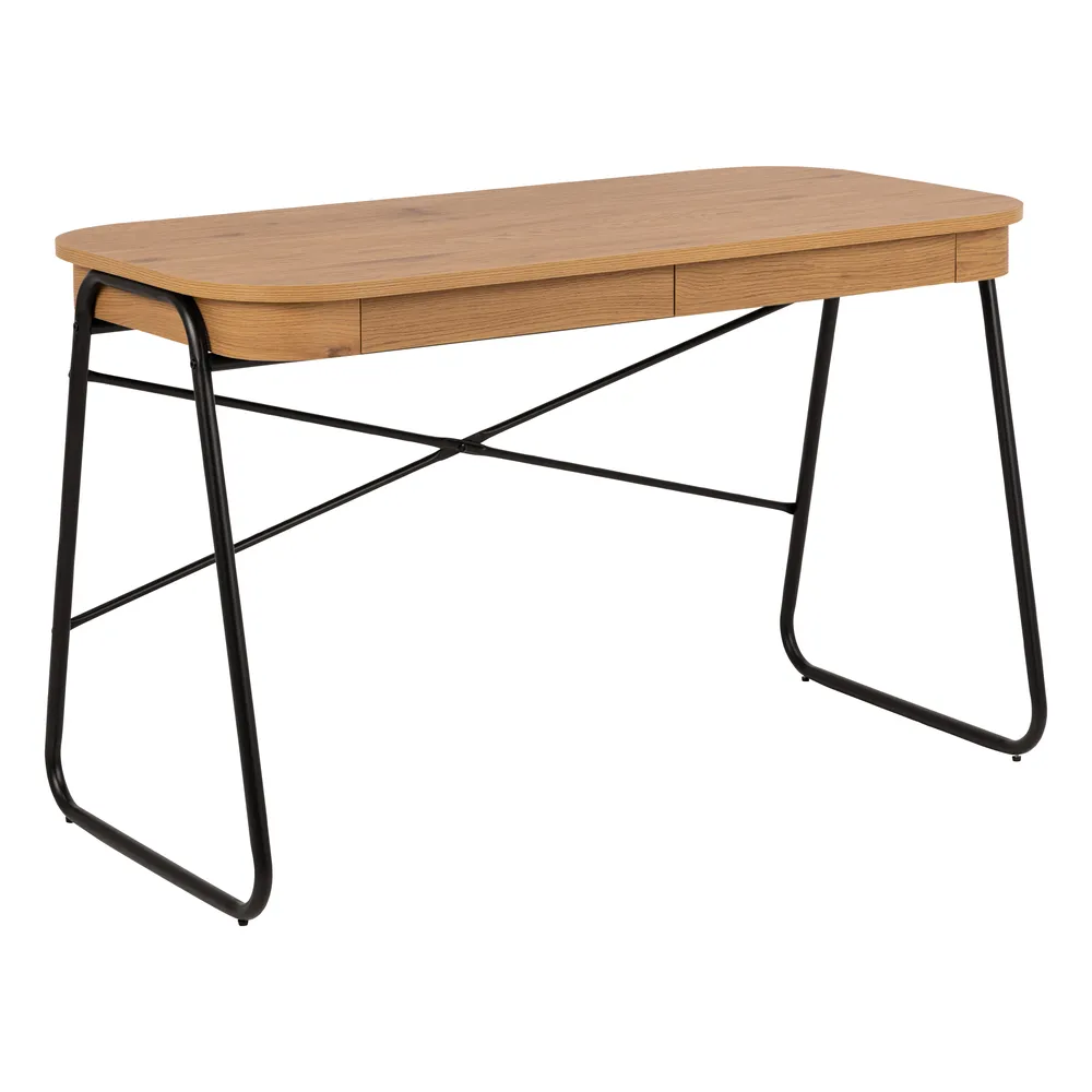 Písací stôl Blueton 120 cm dub divoký/čierny Písací stôl Blueton 120 cm dub divoký/čierny