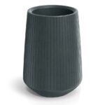 Plastový květináč COROS BOWL HIGH 40 cm grafitový