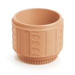 Plastový květináč FOLKAS ROUNDOS terakota