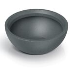 Plastový květináč MOLIOS BOWLS granitově šedý