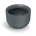 Plastový květináč MOLTAS ROUND granitově šedý
