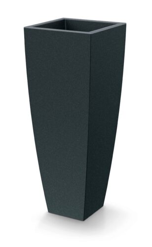 Plastový květináč MOODAS SQUARE HIGH 40 cm tmavě šedý Plastový květináč MOODAS SQUARE HIGH 40 cm tmavě šedý