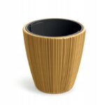 Plastový květináč OROS MIDDLE hořčičný