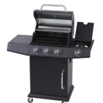 Plynový gril GASS MASTER 3+1 čierny