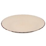 Plytký kameninový tanier MANDALA 27 cm béžový