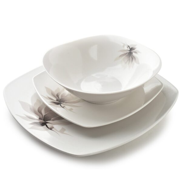 Porcelánová jídelní sada 18 ks talířů MAGNOLIA bílá