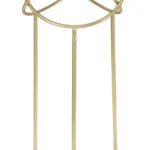 Príručný stolík Ring 40 cm čierno-zlatý